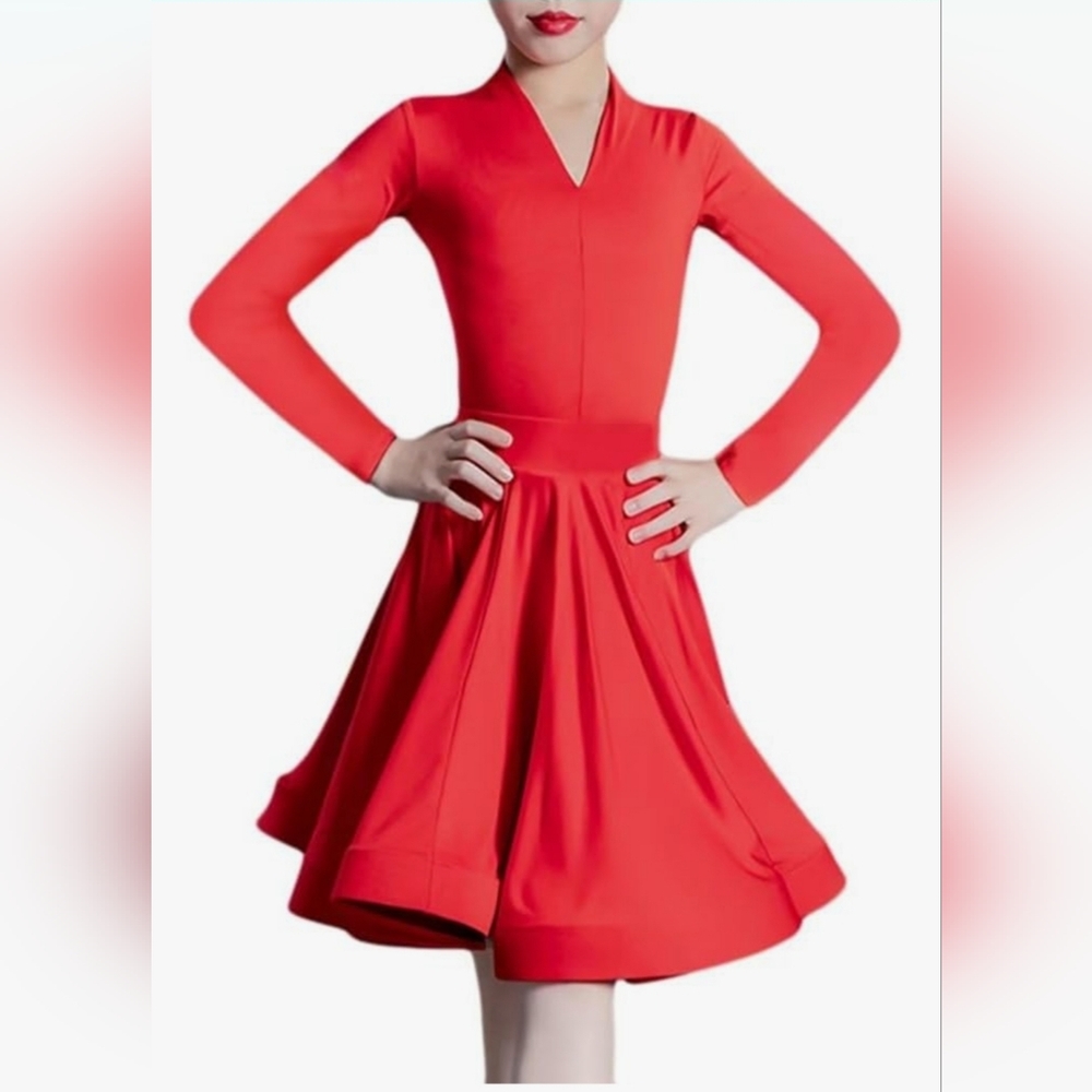 Girl's Latin Ballroom Professional Performance Outfit